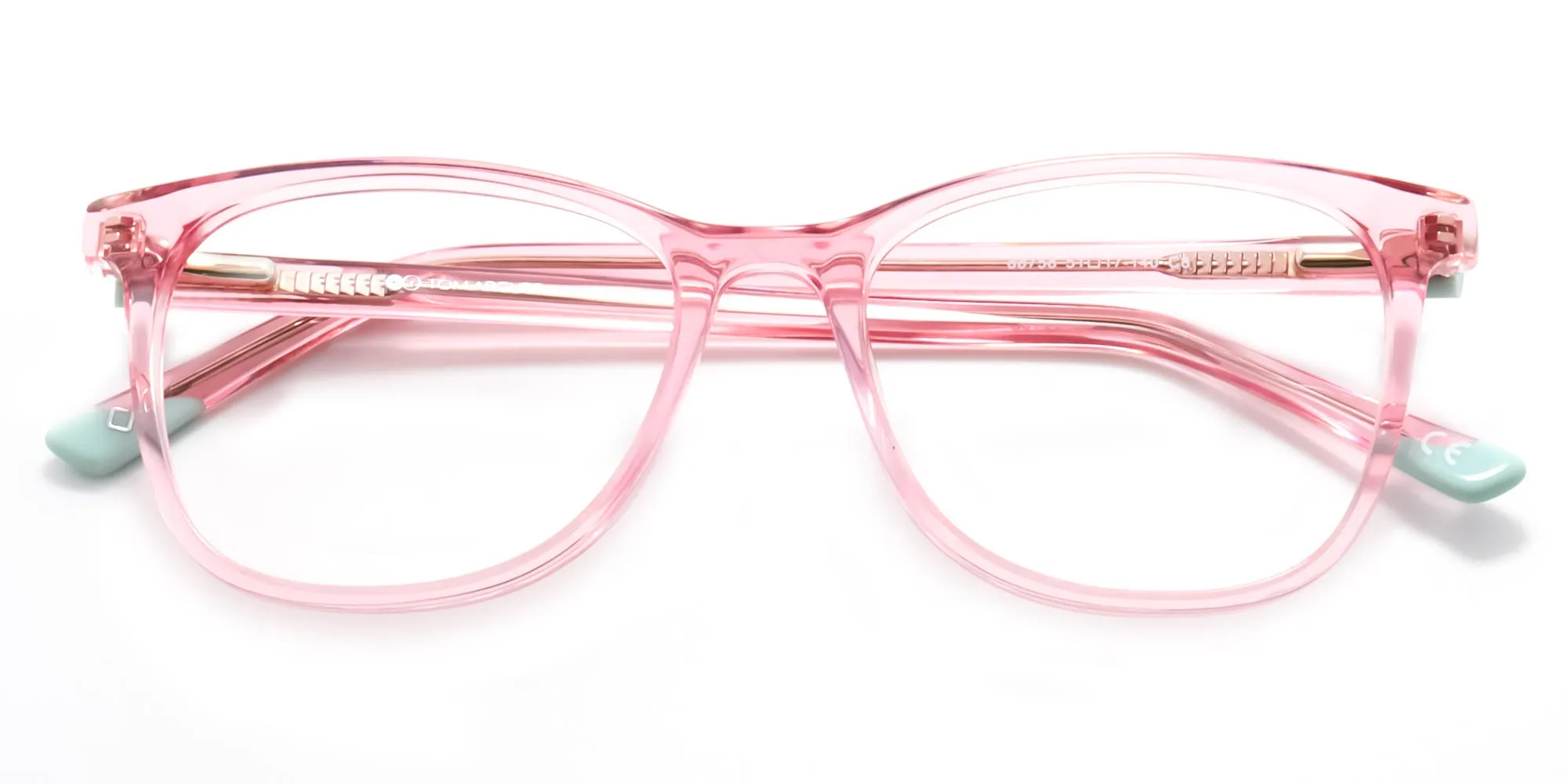 pink square frame glasses - 2
