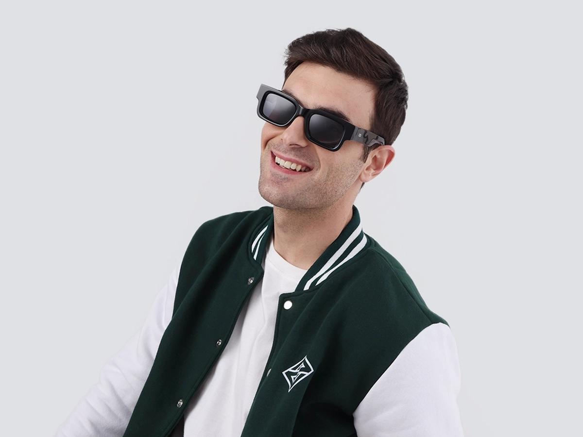 Trendy Black Rectangle Full Rim Sunglasses-1
