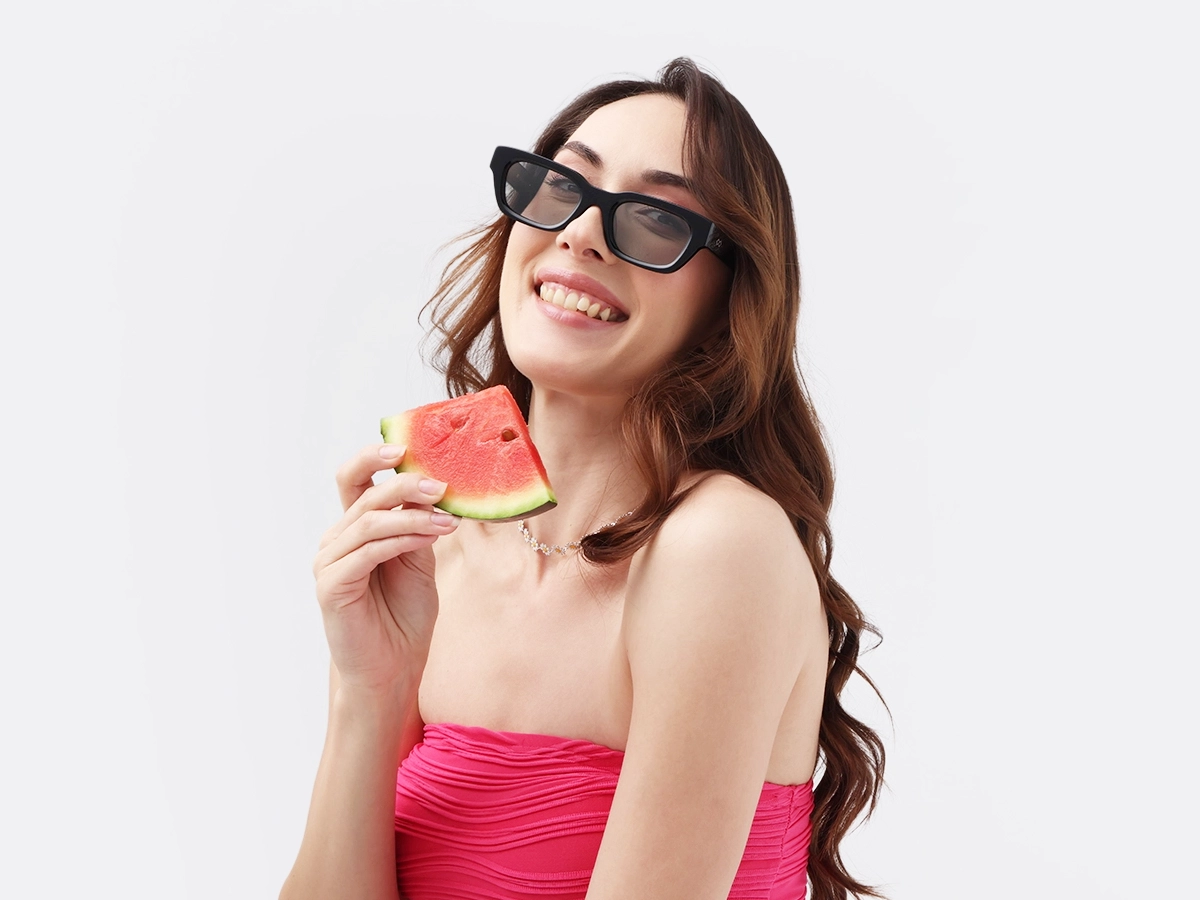 Black Acetate Full-Rim Sunglasses For Men & Women-1