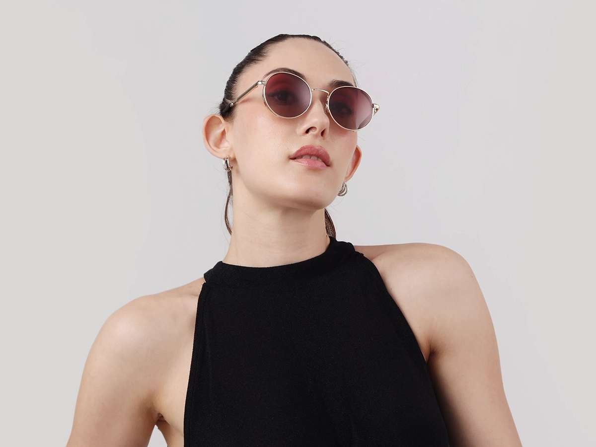 Tortoise Metal Round Sunglasses | Specscart-1