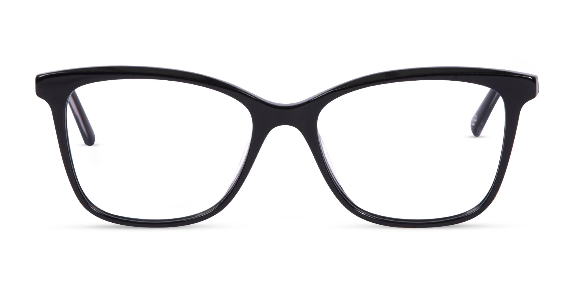 Black And Silver Cat Eye Glasses-1