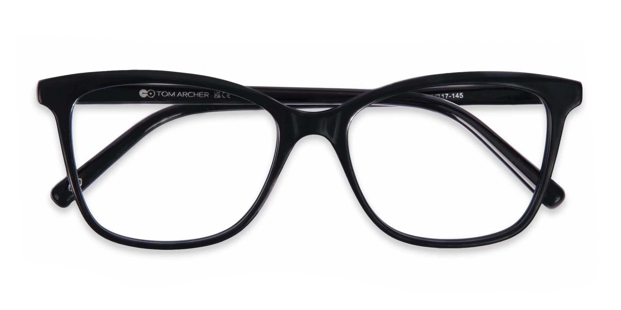 Black And Silver Cat Eye Glasses-1