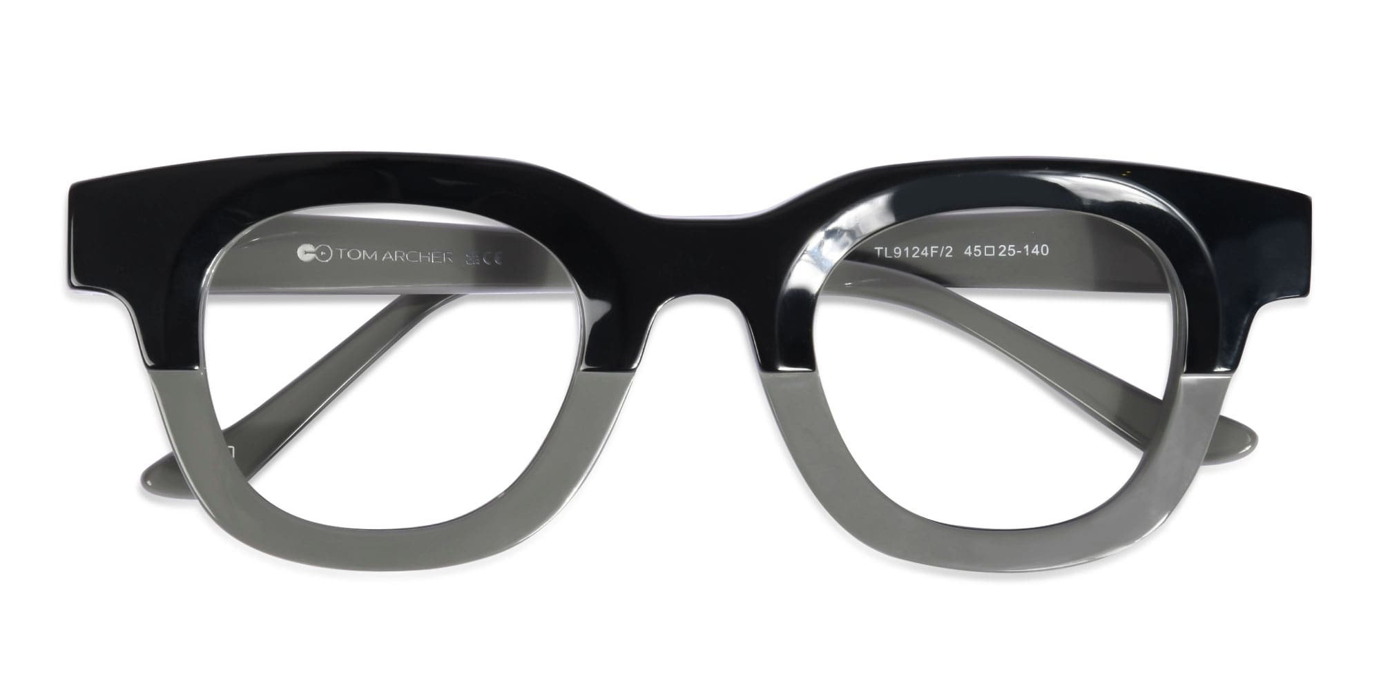 Grey Dual Tone Square Glasses-1