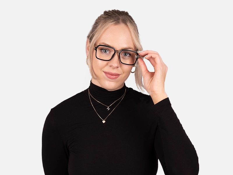 Black Designer Eyeglass Frames-1