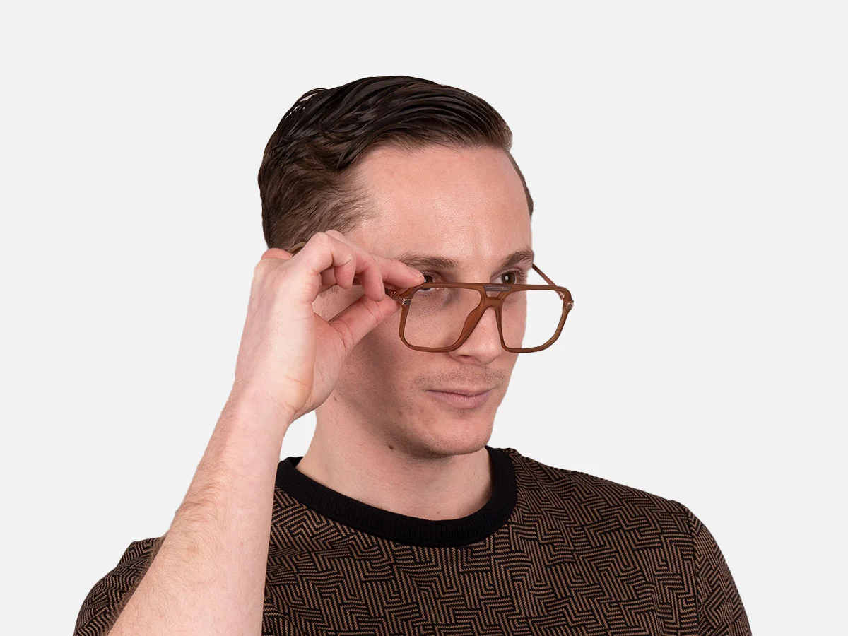 Light Brown Eyeglasses-1
