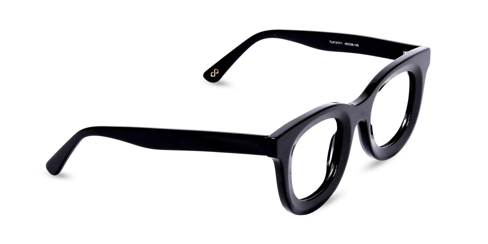 Black Thick Frame Glasses-2