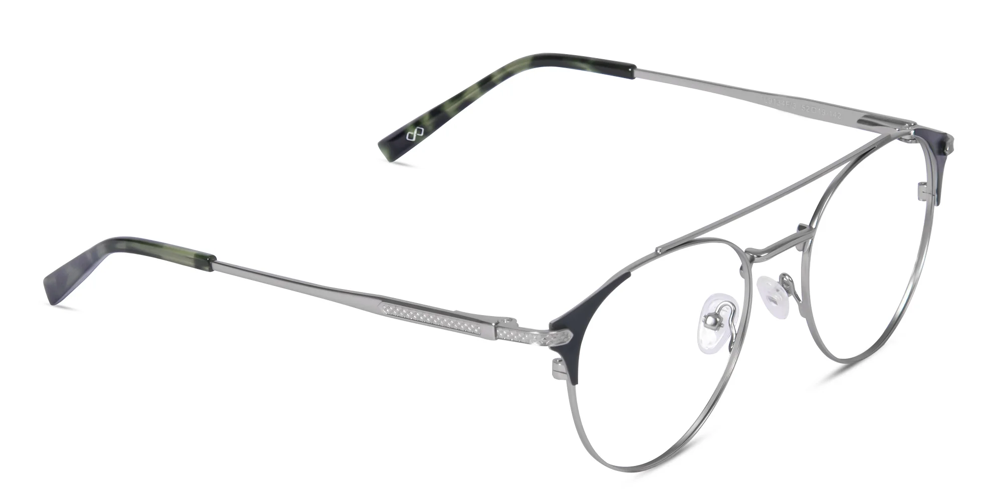 Round Silver Eyeglasses-1