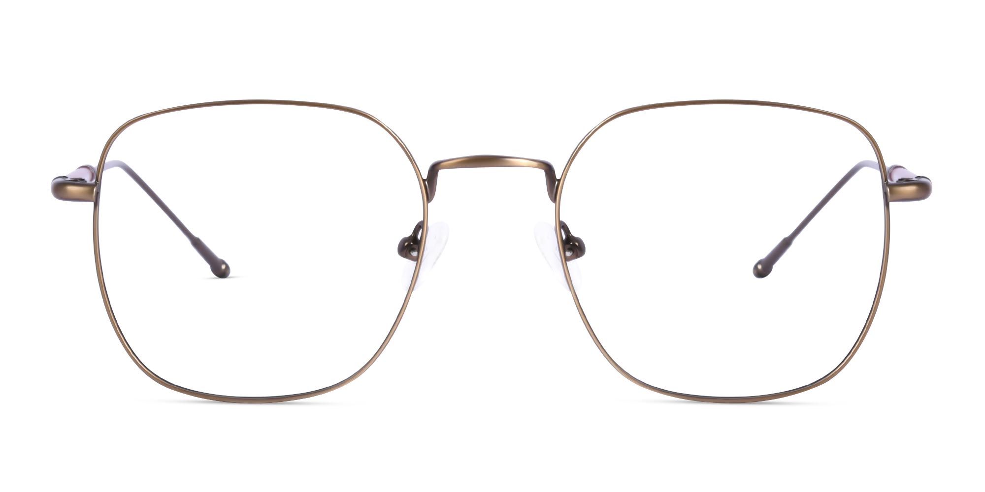 Square Gold Frame Glasses-1