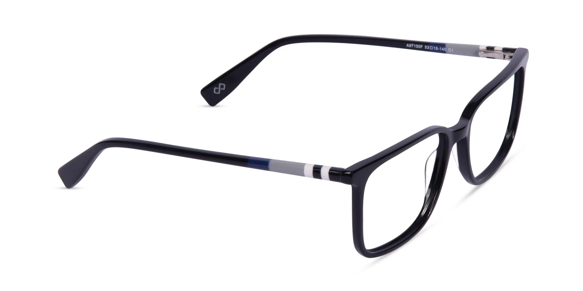 Black Rectangle Eyeglasses-1