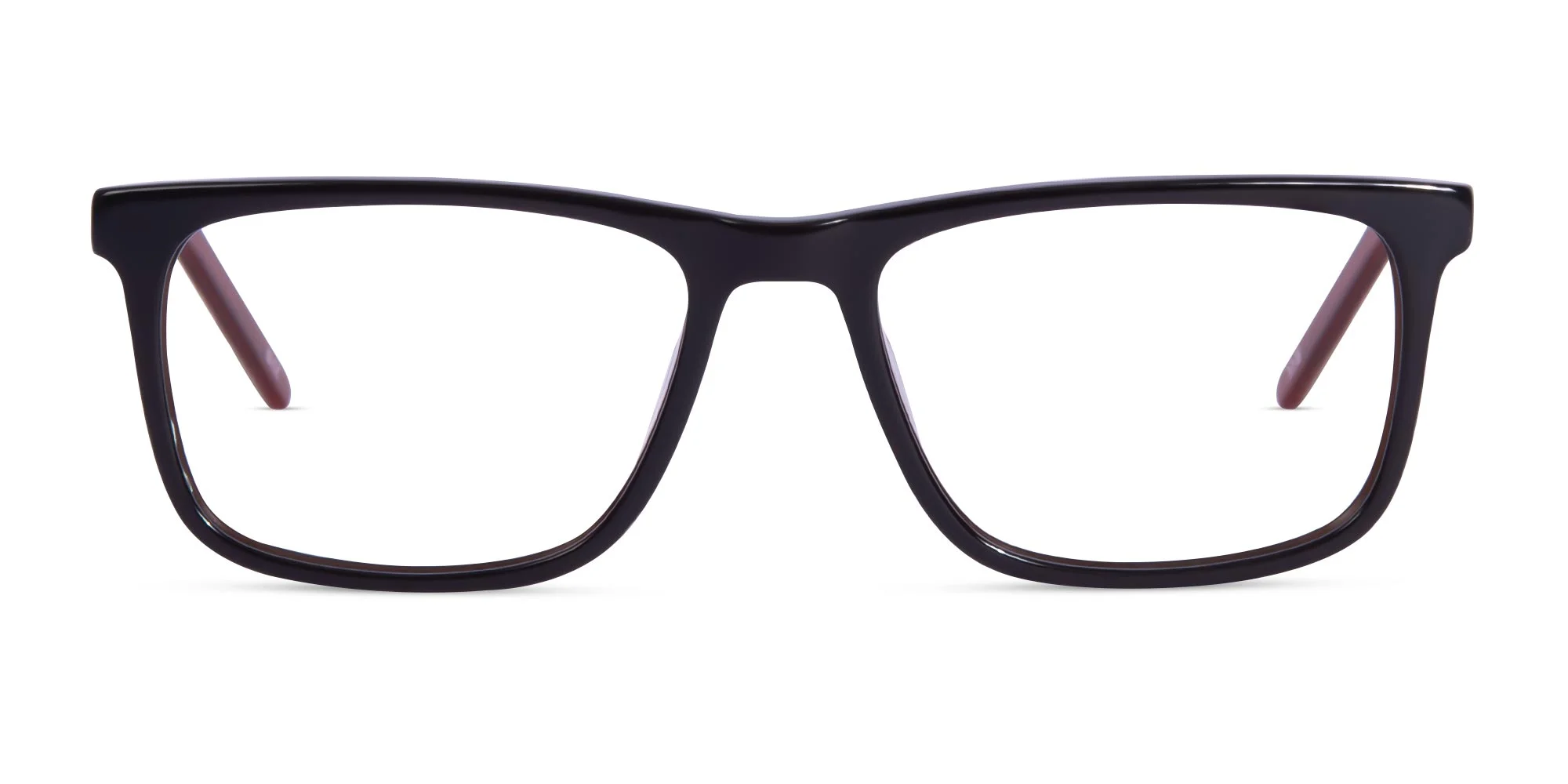 Black And Orange Rectangular Glasses-1