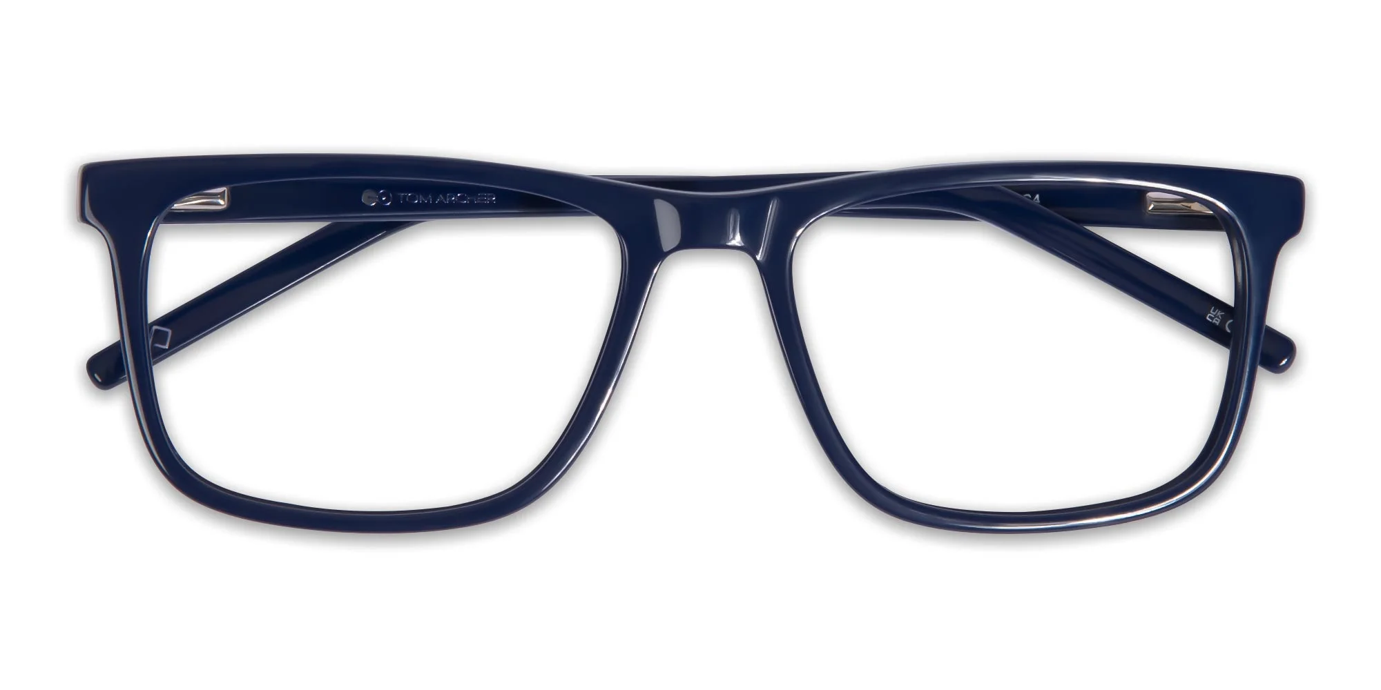 Navy Blue Rectangular Glasses-1