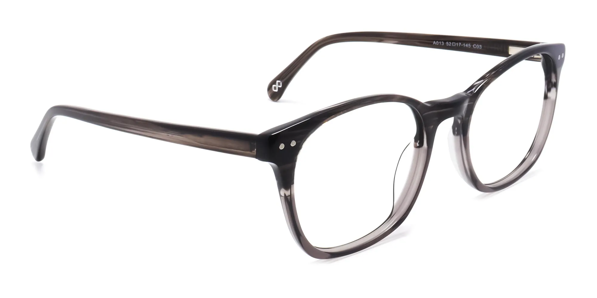 Dual tone round full rim glasses-2