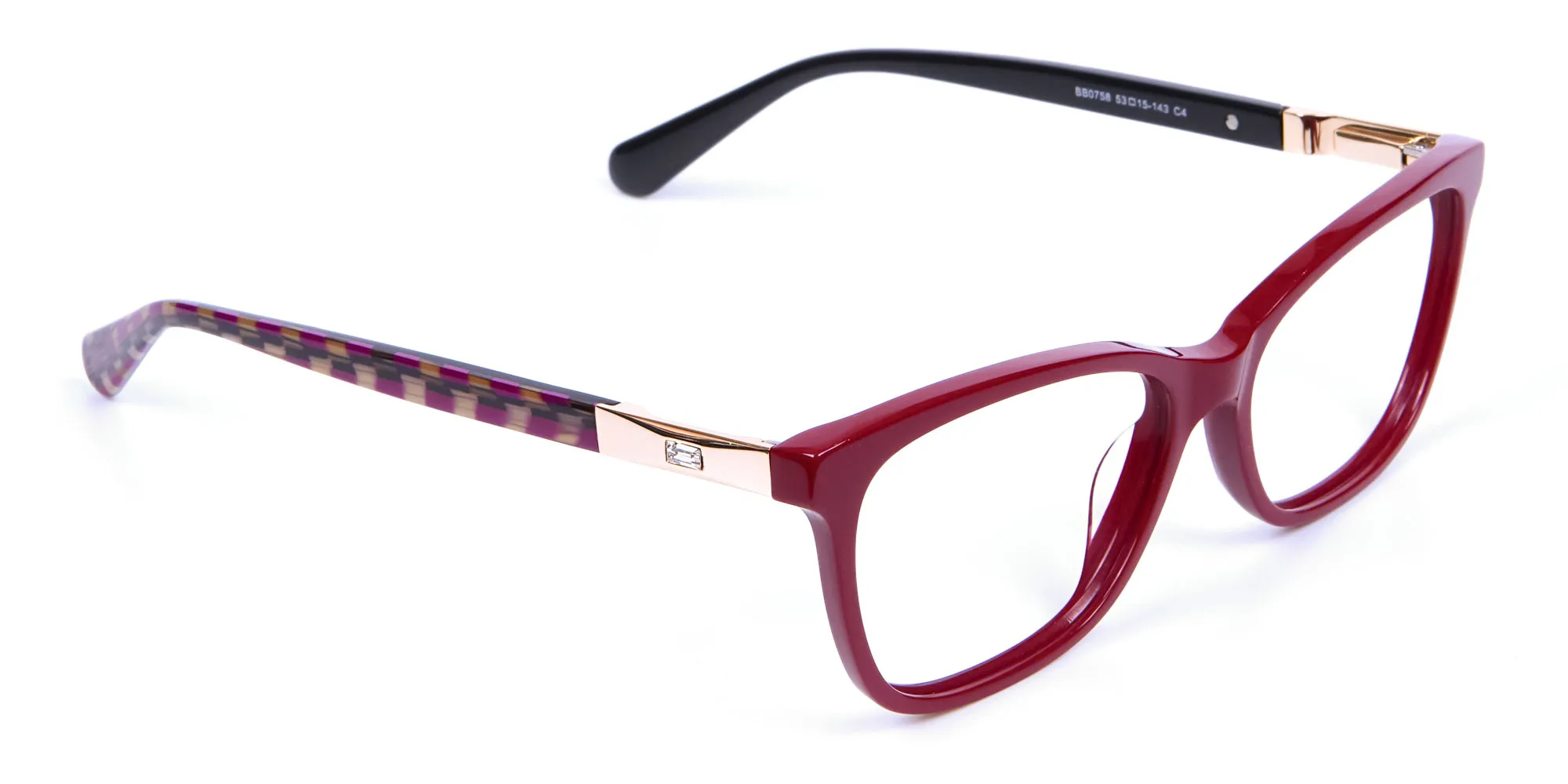 Retro Red Cat Eye Glasses for Women - 1