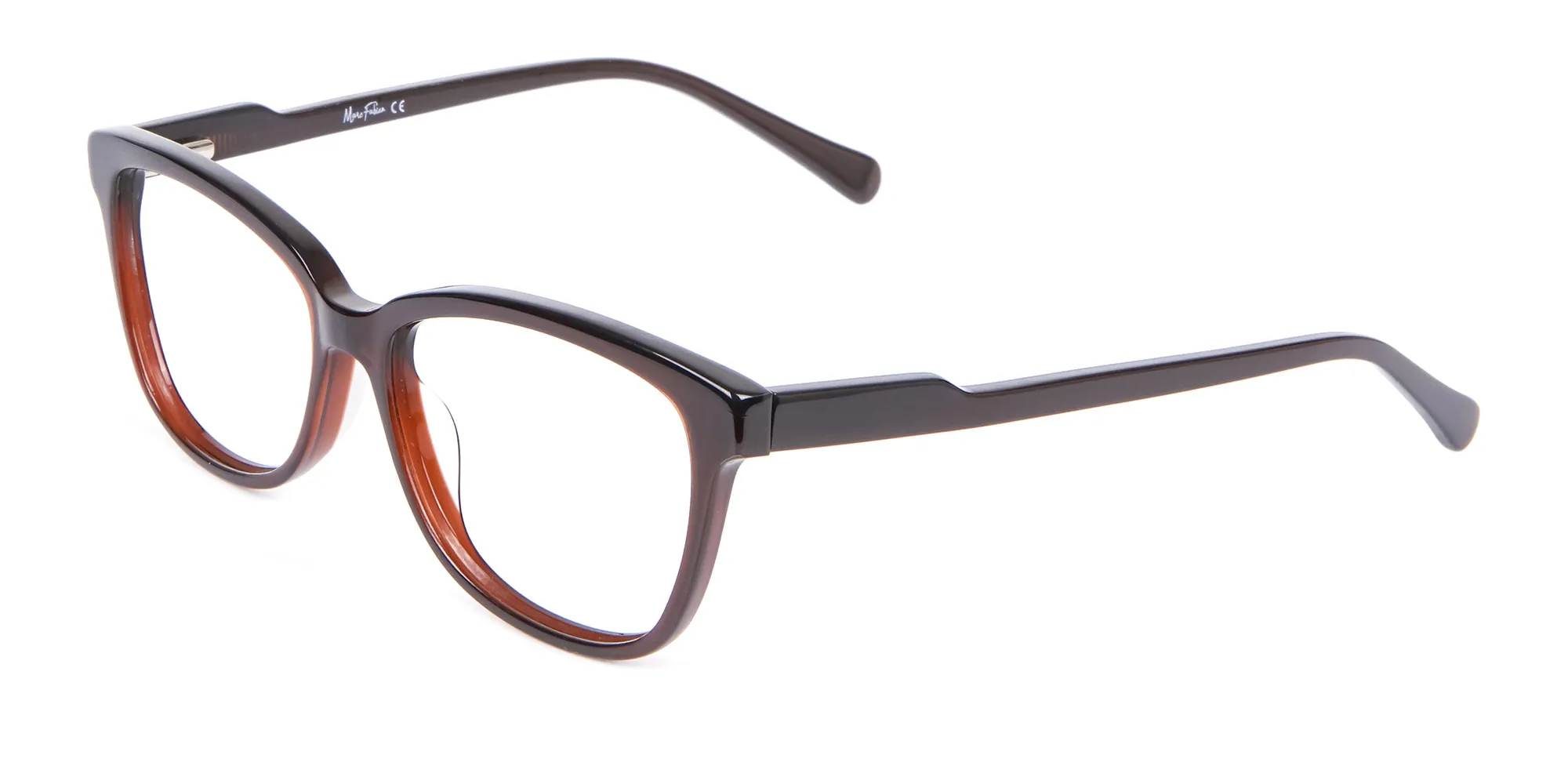 Brown Unisex Rectangle Frame UK-2