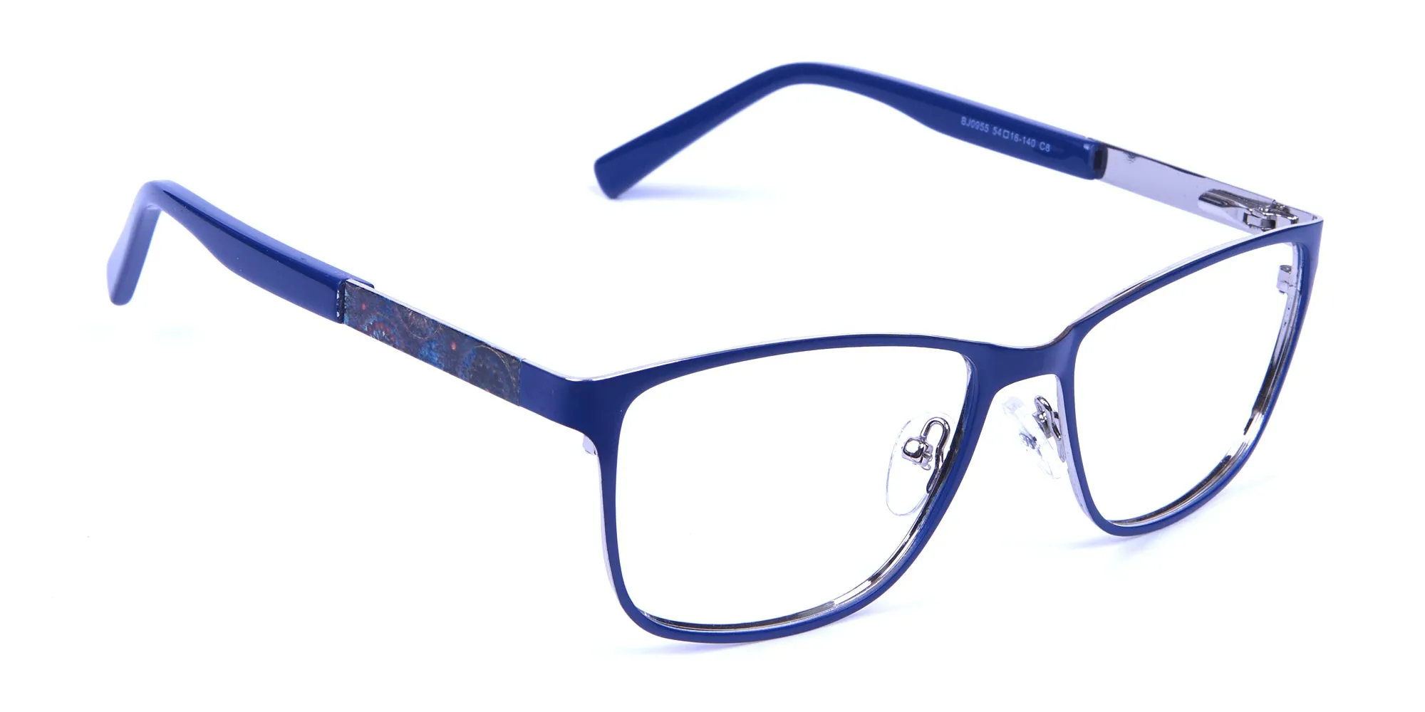 Blue Wide Frame Eyeglasses -1