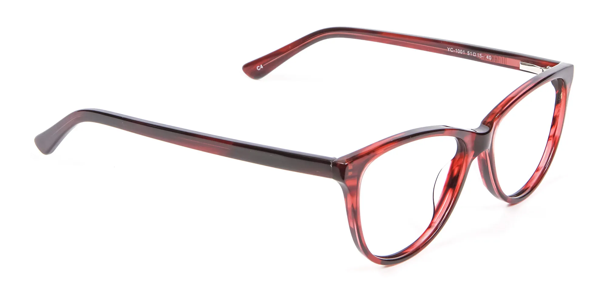 Designer Red Cat Eye Glasses for Women - 1