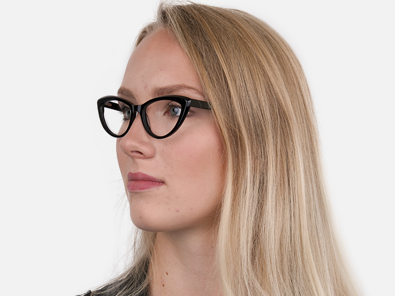 Black Cat Eye Glasses Frame For Women-1