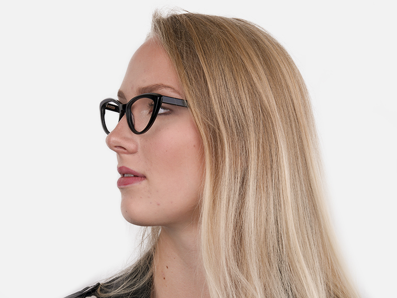Black Cat Eye Glasses Frame For Women-1