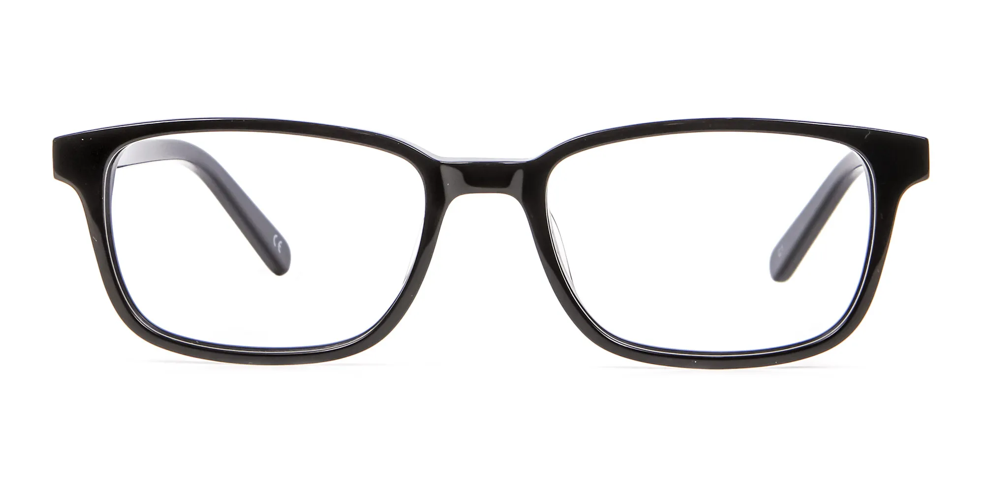 Rectangle Black Glasses for Round Face - 1