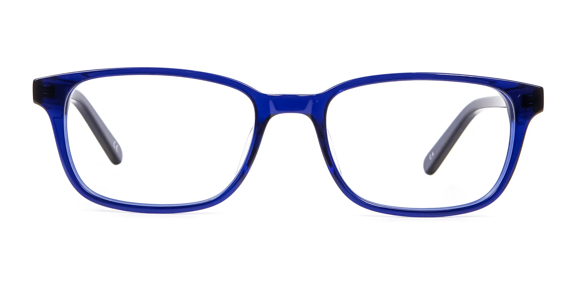 Men`s and Women`s Blue Rectangular Glasses -  1