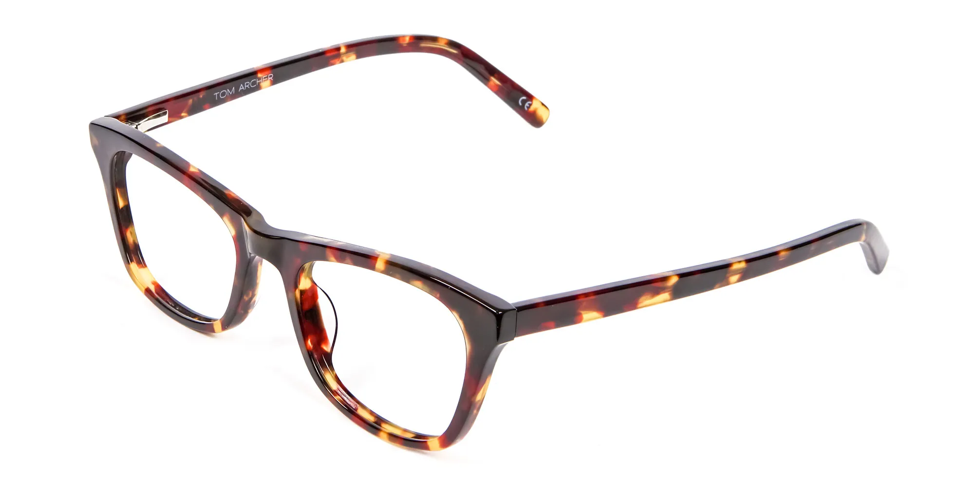 Warm-toned Tortoiseshell Glasses in Cat Eye Style - 1