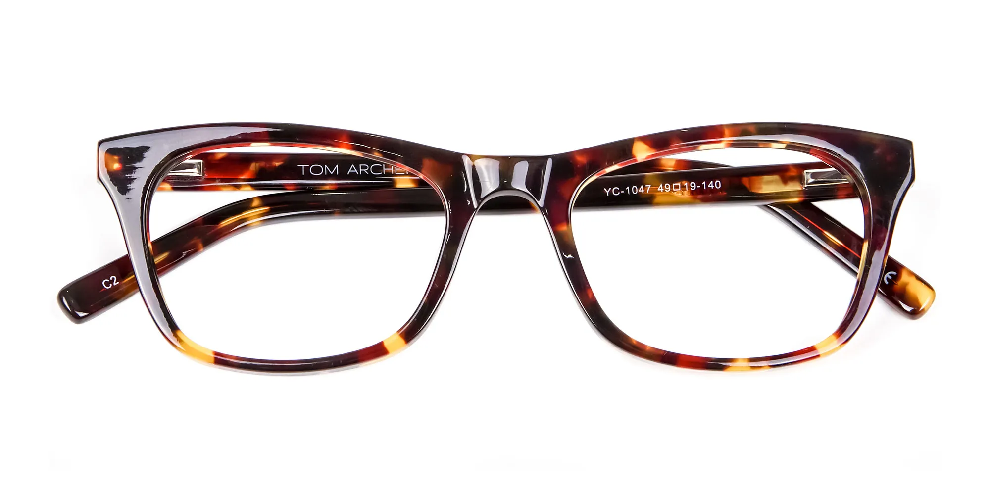 Warm-toned Tortoiseshell Glasses in Cat Eye Style - 1