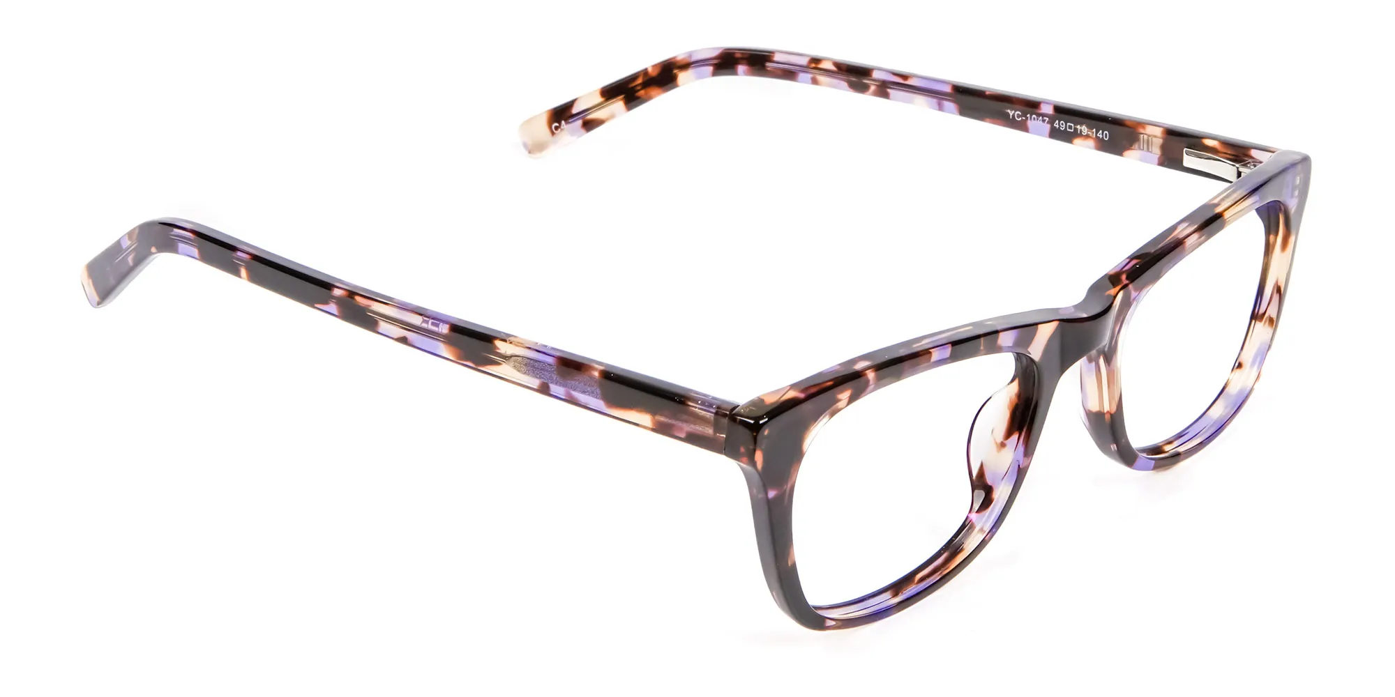 Neutral Frame in Tortoiseshell and Purple -1