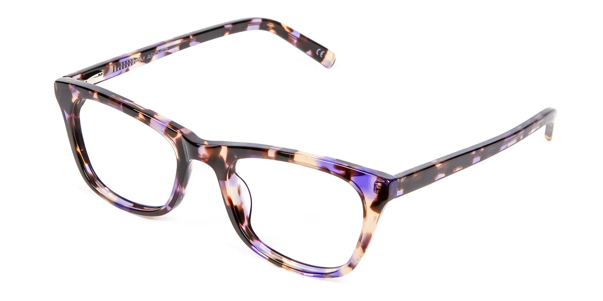 Neutral Frame in Tortoiseshell and Purple -1