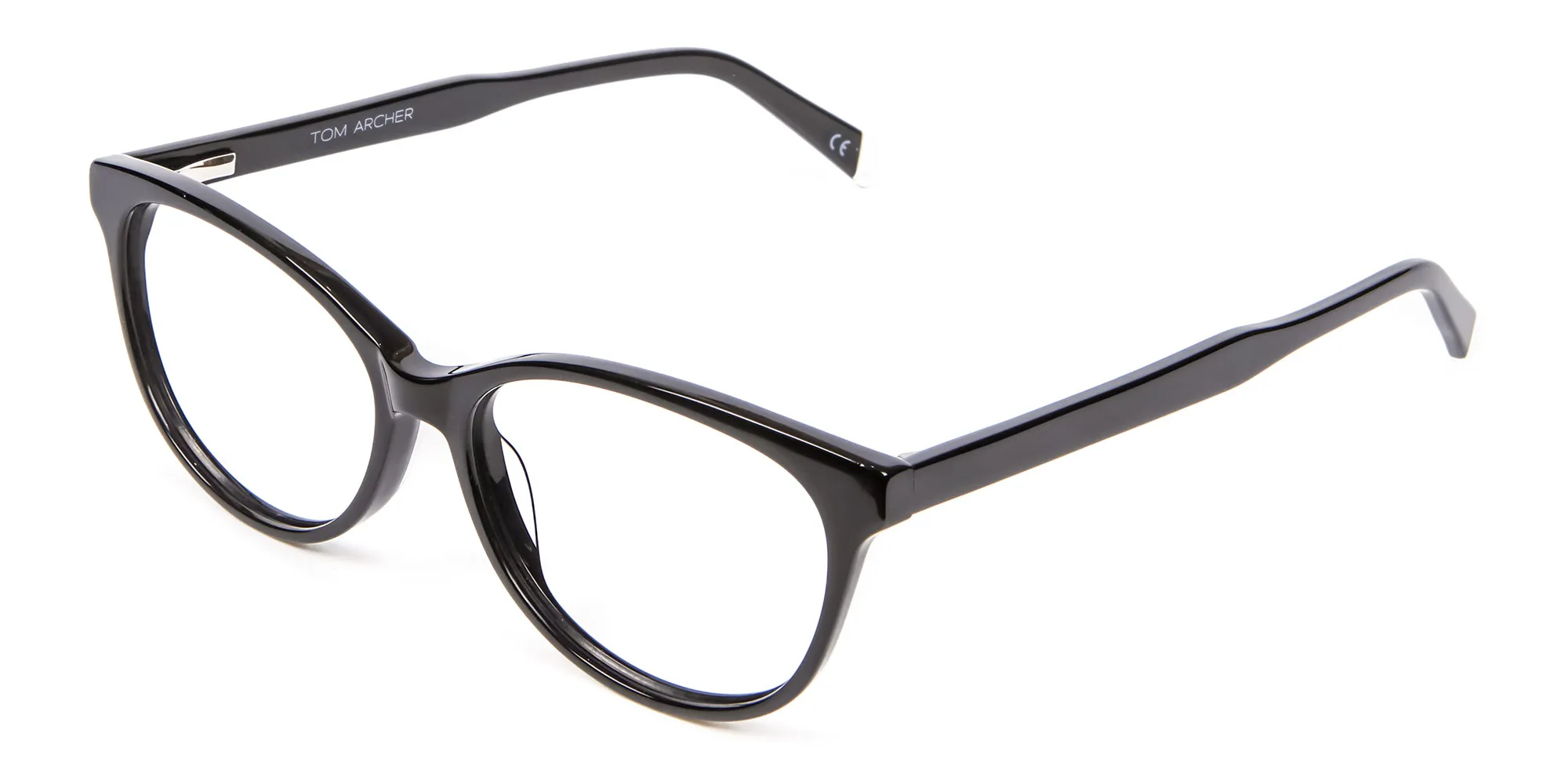 Black Cat Eye Glasses - 1