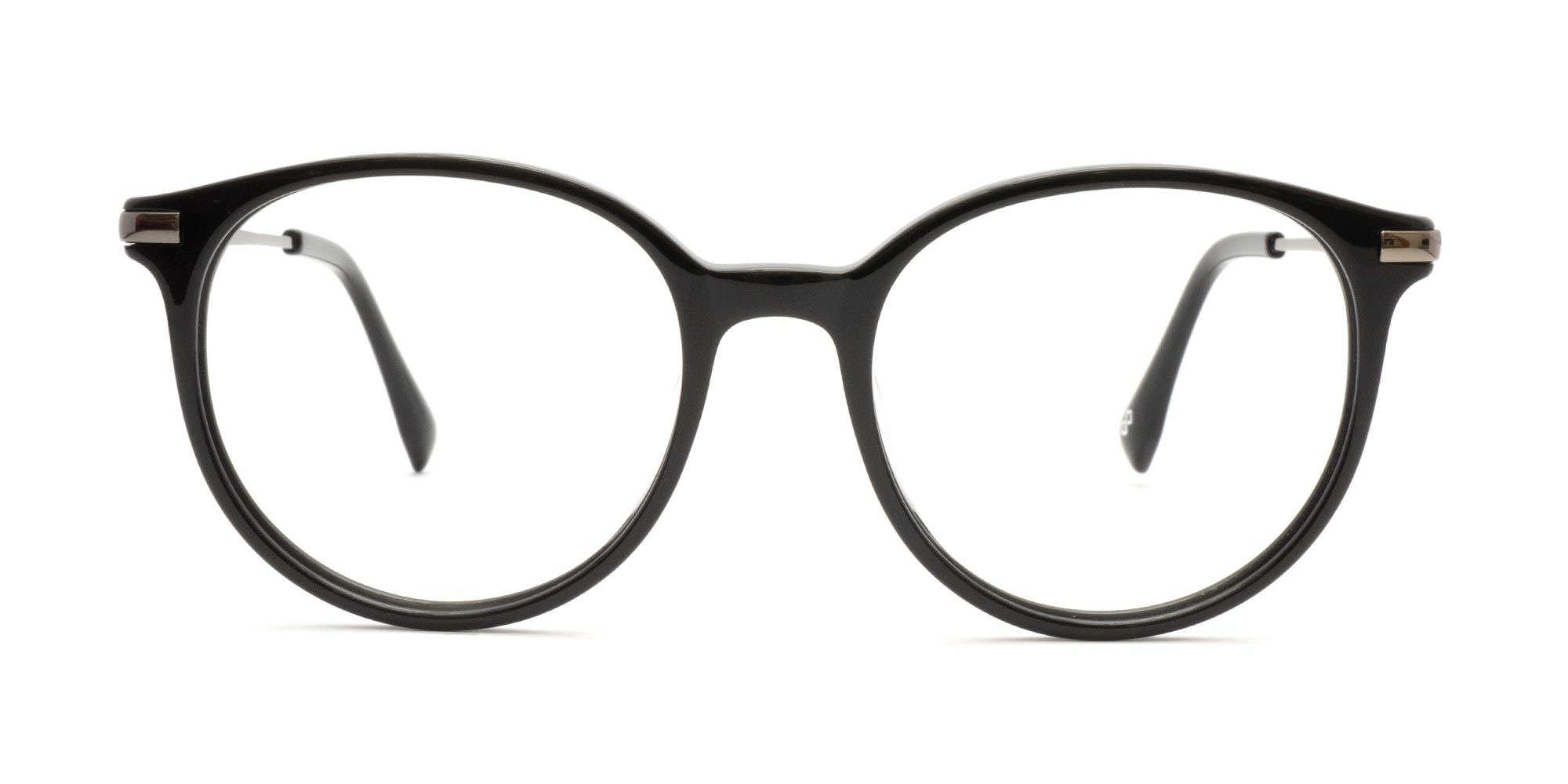 Black Round Eyeglasses-1