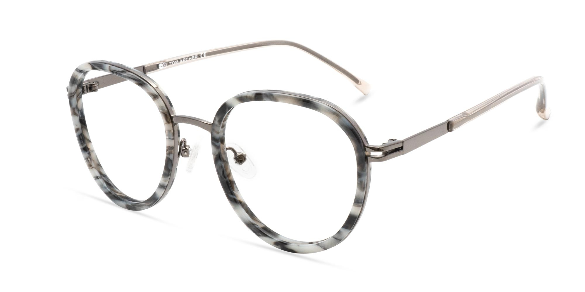 Tortoiseshell Round Glasses-2