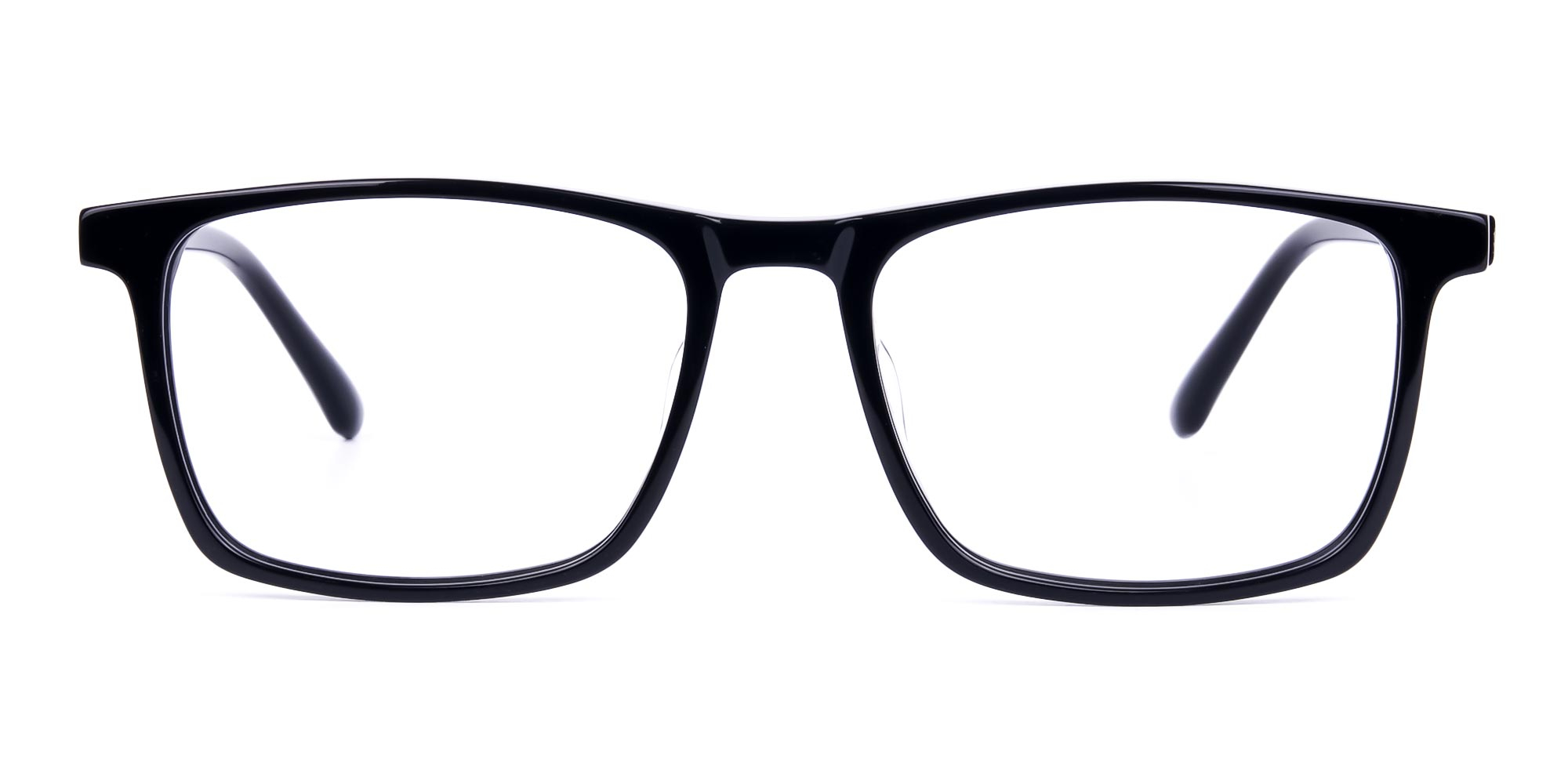 Classic Black Rectangular Glasses-1