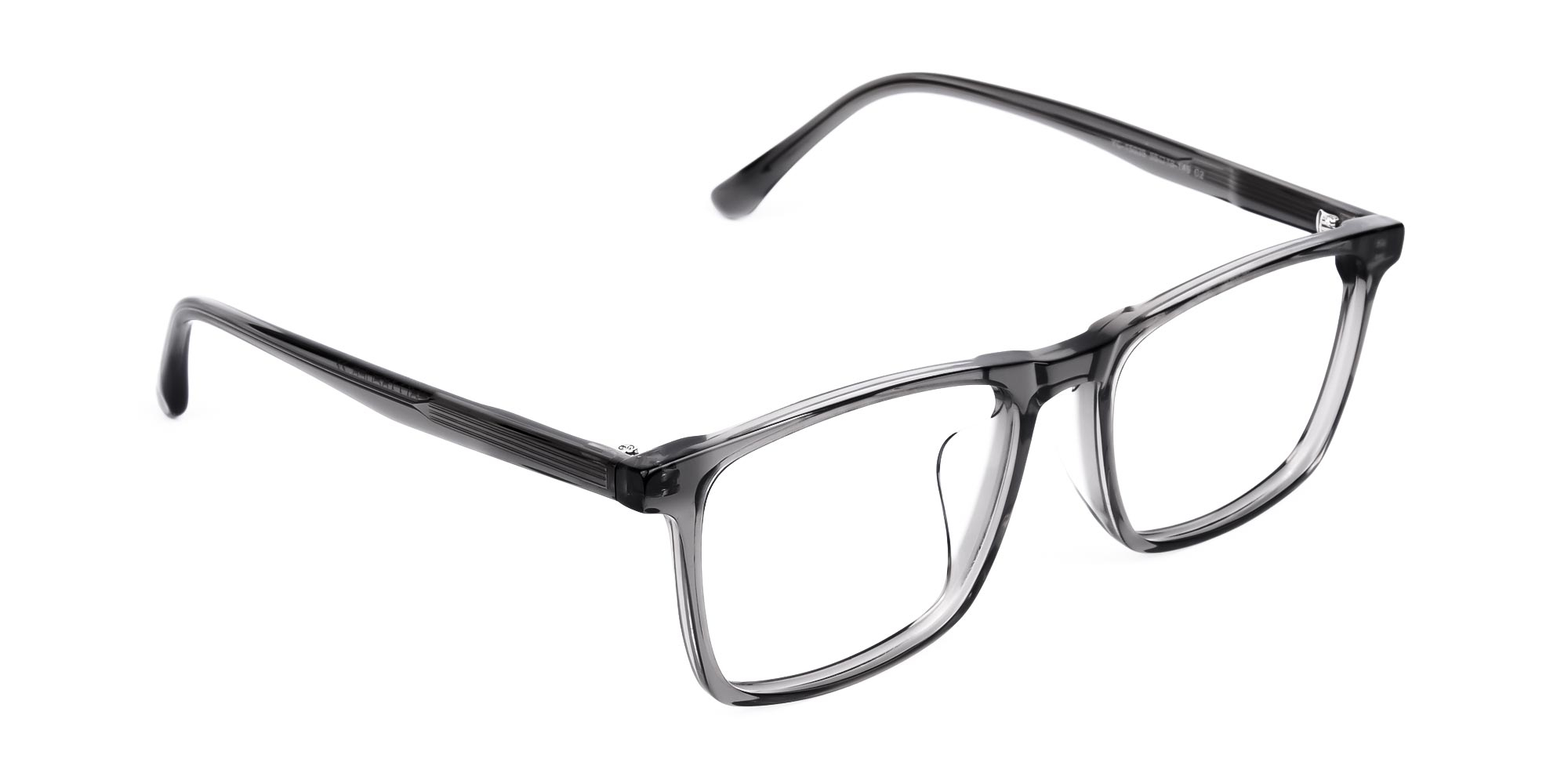 Crystal and Light Grey Rectangular Glasses-1