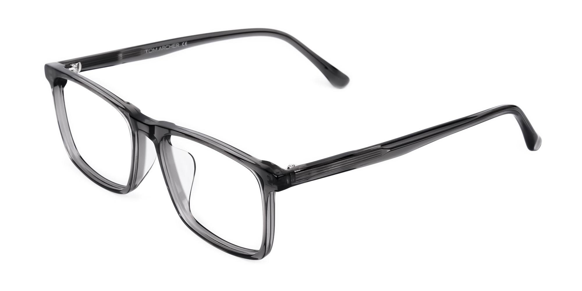 Crystal and Light Grey Rectangular Glasses-1