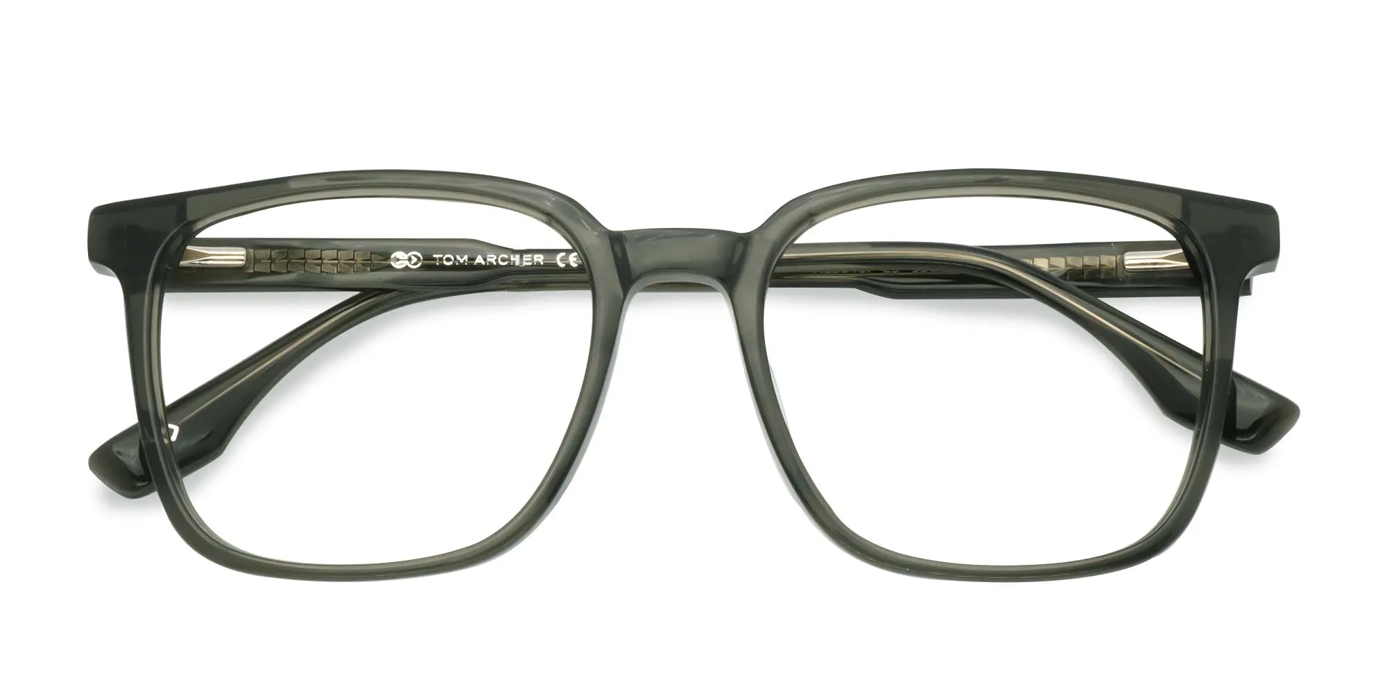 Grey Square Full Rim Glasses-2
