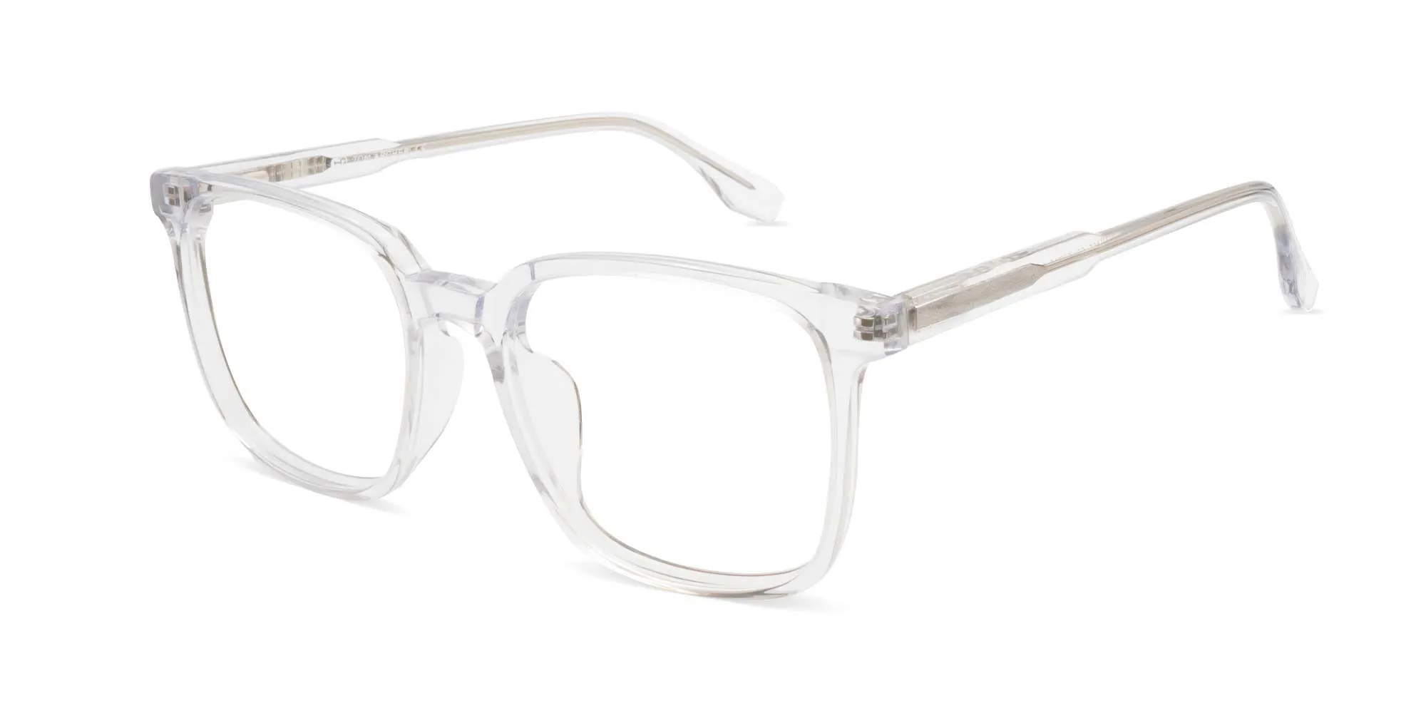 Clear Square Full Rim Glasses-2