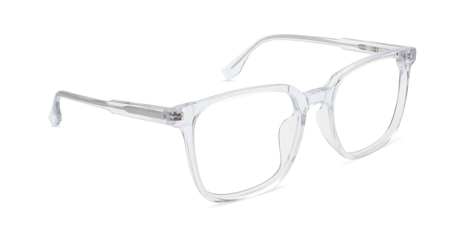 Clear Square Full Rim Glasses-2