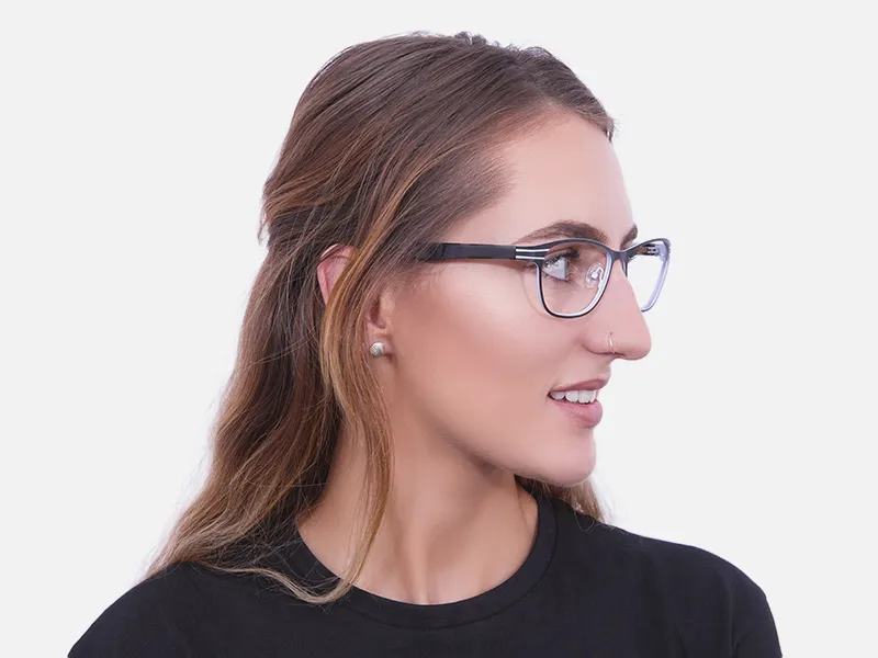 Back and White Cat Eye Glasses Perfection -1