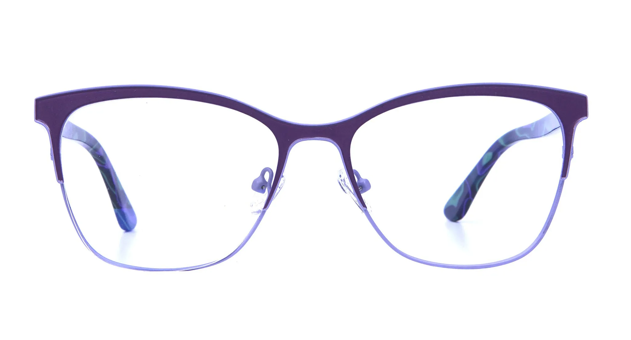 Violet & Aurora Green Dual Tone Glasses -1