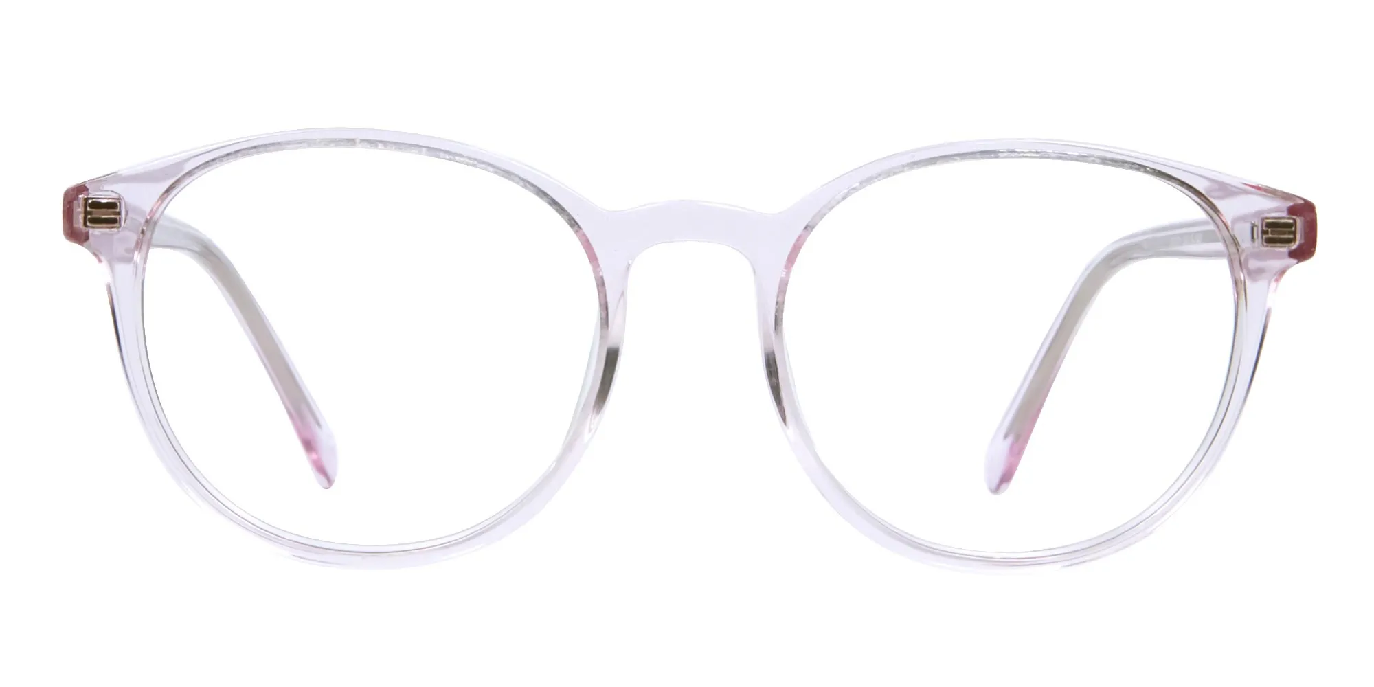 Round Pinky Crystal Glasses - 2