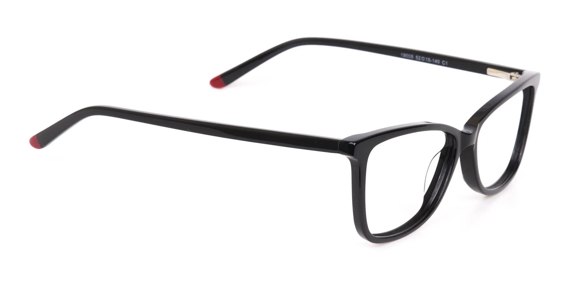 Black Cat-Eye Rectangular Eyeglasses Frame Women -2