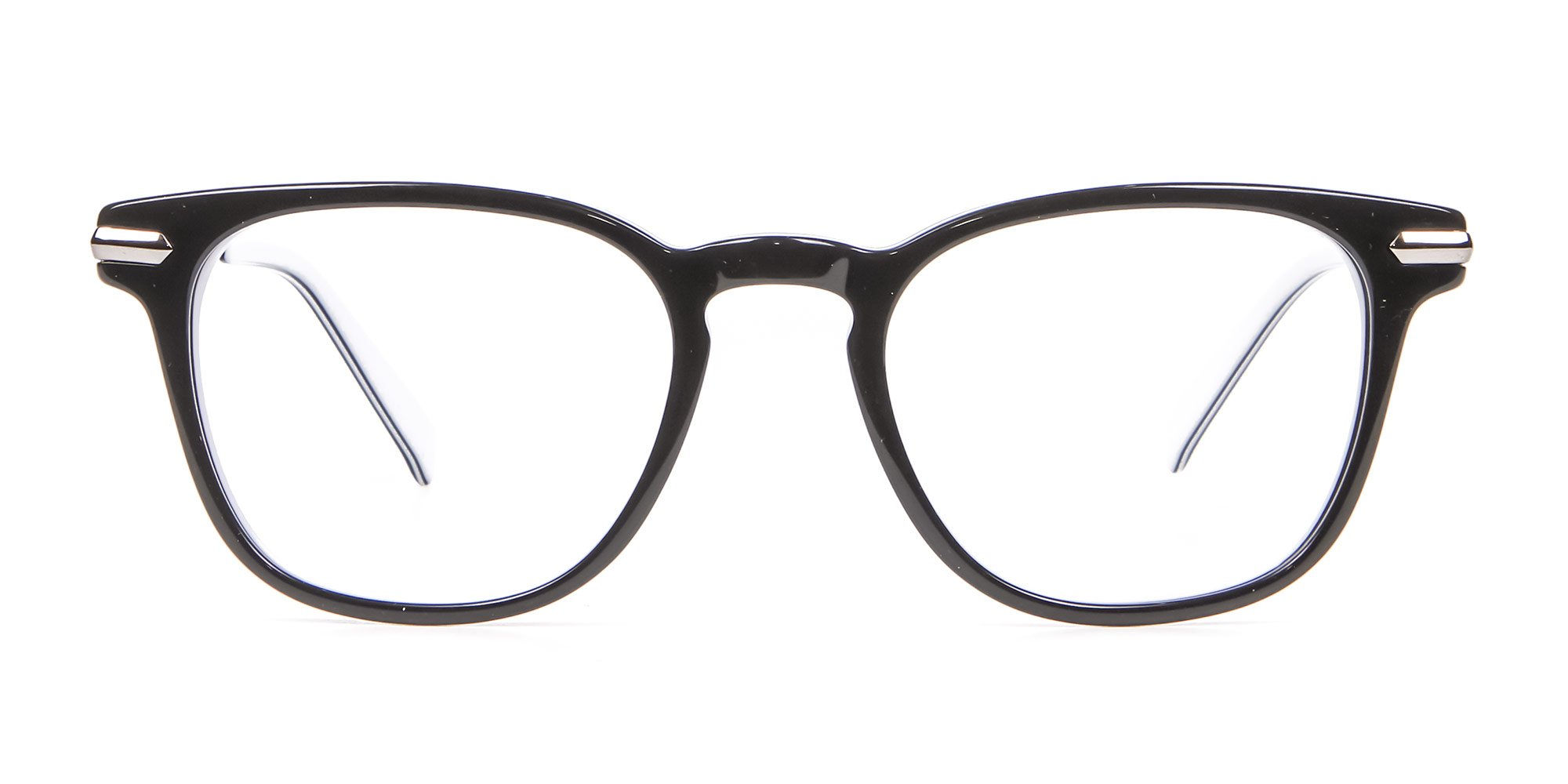 Black and White Hipster Glasses 