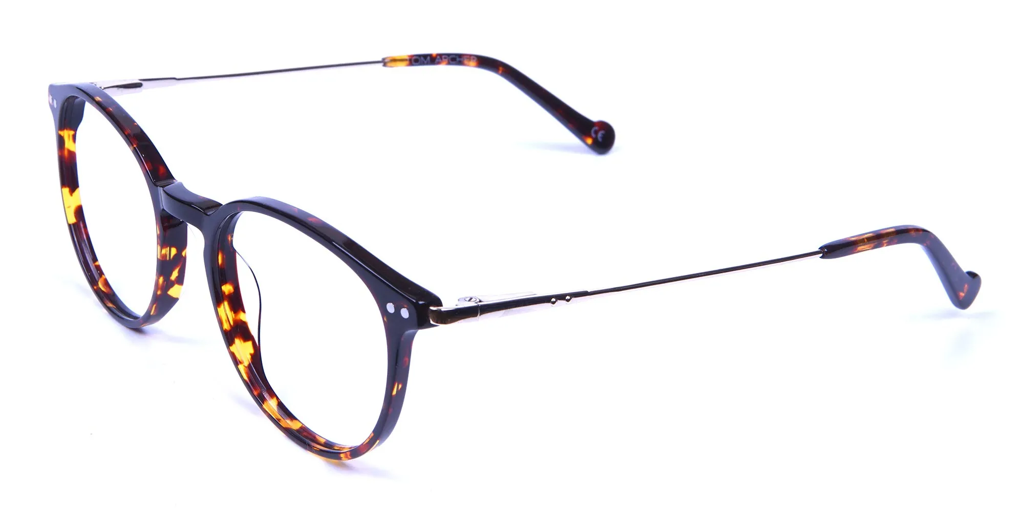 Round Tortoiseshell Frames -1