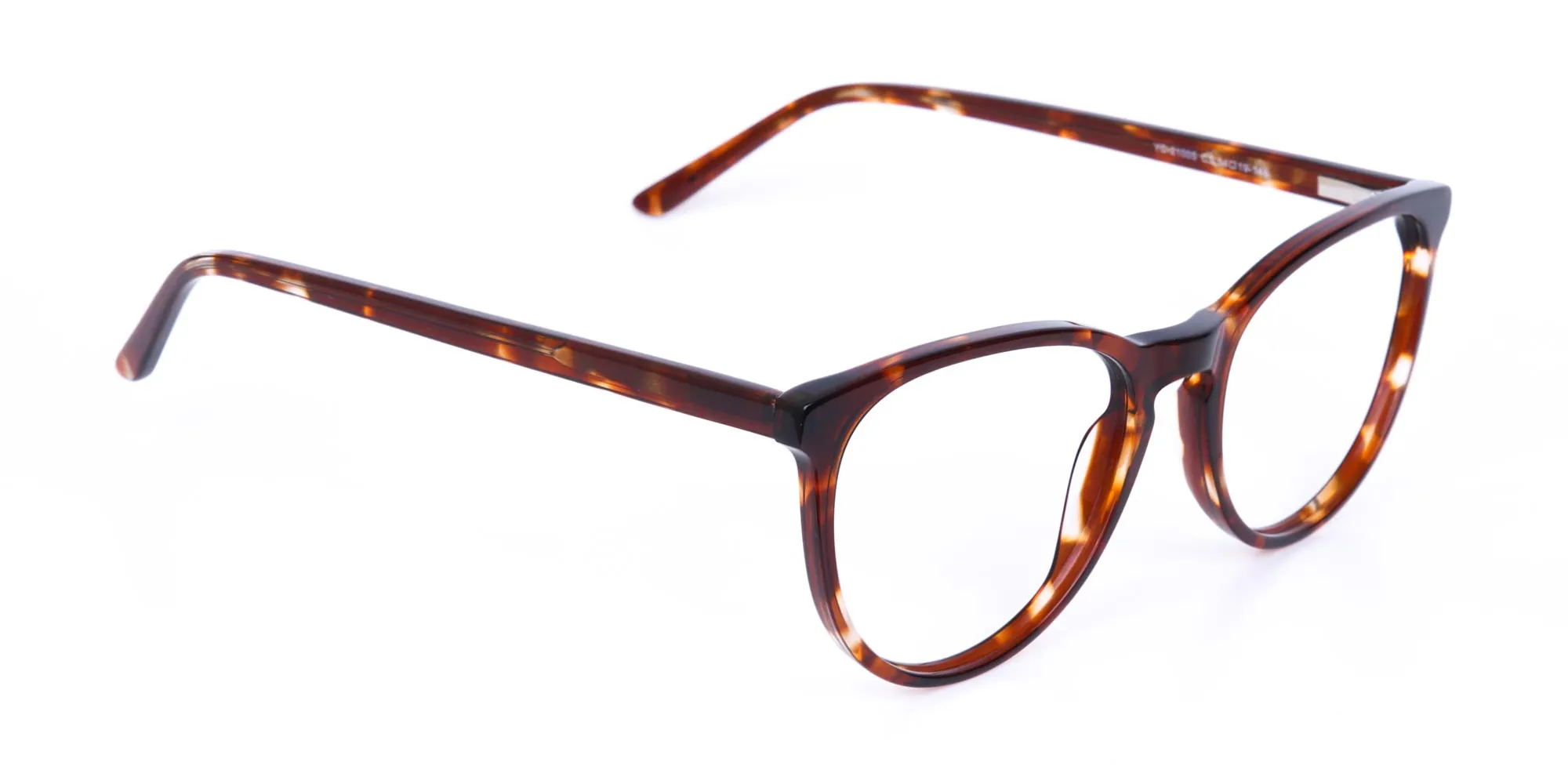 Tortoise Acetate Round Eyeglasses Unisex-2