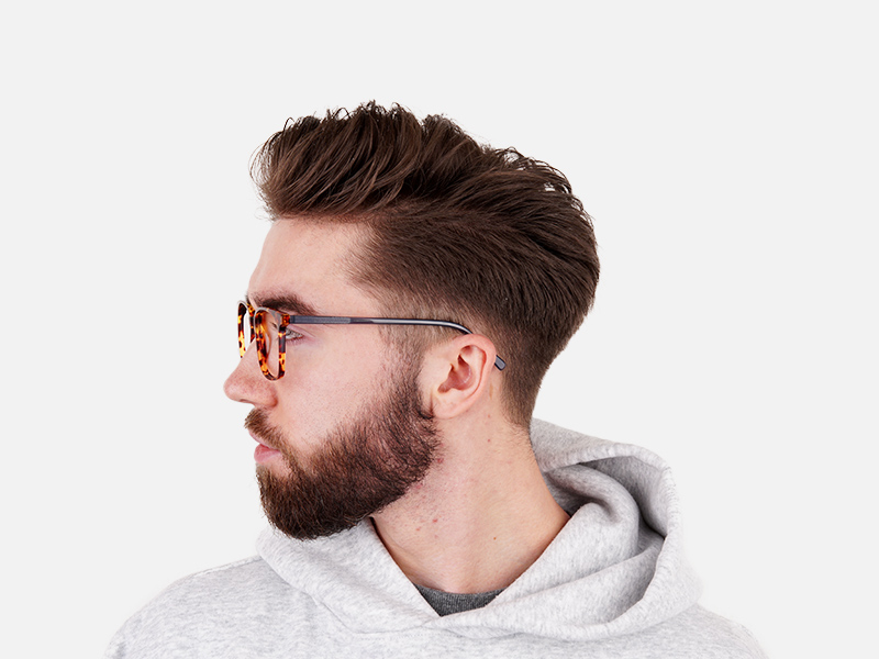 Large Square Tortoise Shell Glasses - 1