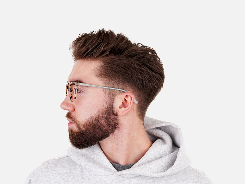 Crystal Teal Green Creamy Tortoise Glasses - 1