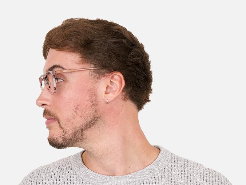 Wayfarer & Square Nude Tortoise Glasses - 1
