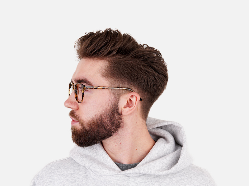 Keyhole Marzipan Tortoise Eyeglasses in Wayfarer - 1