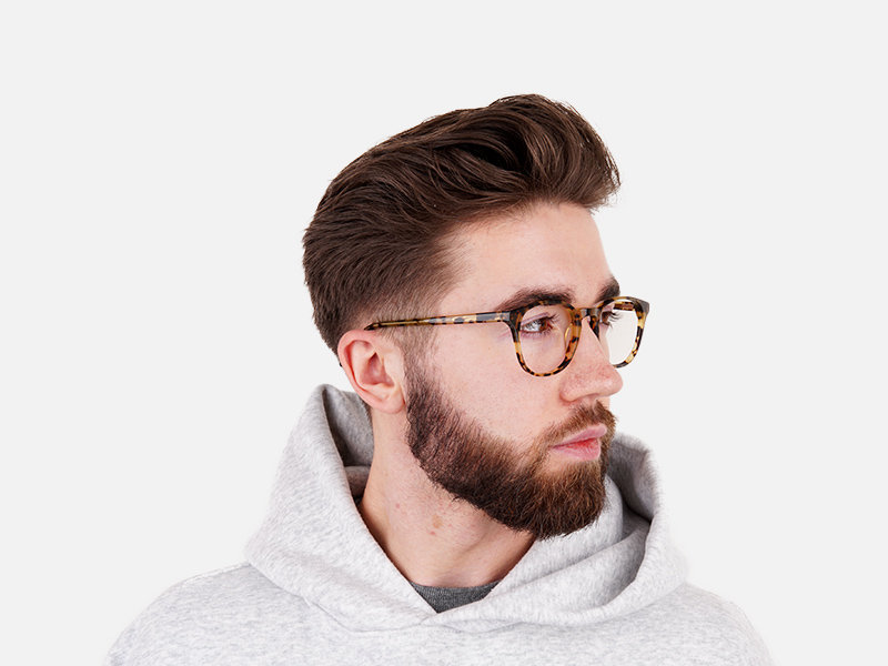 Keyhole Marzipan Tortoise Eyeglasses in Wayfarer - 1