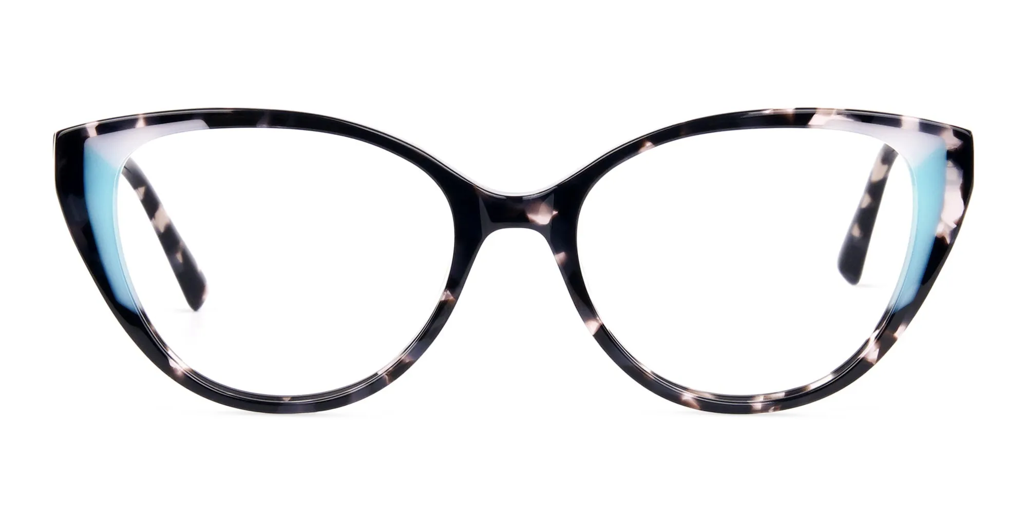 Marble and Tortoise Cat Eye Glasses-2